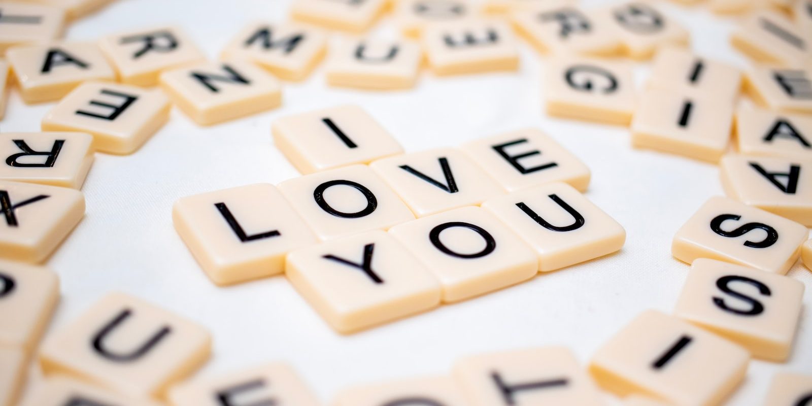 white and black letter blocks